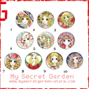 Macoto Takahashi 高橋真琴 Artwork Pinback Button Badge Set 1a or 1b ( or Hair Ties / 4.4 cm Badge / Magnet / Keychain Set )